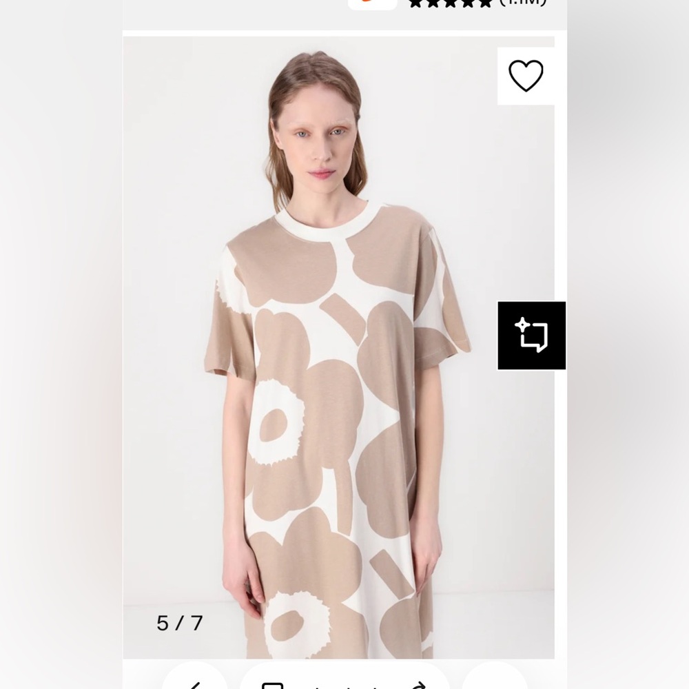 New Marimekko Pahlo Unikko midi dress - Picture 6 of 8